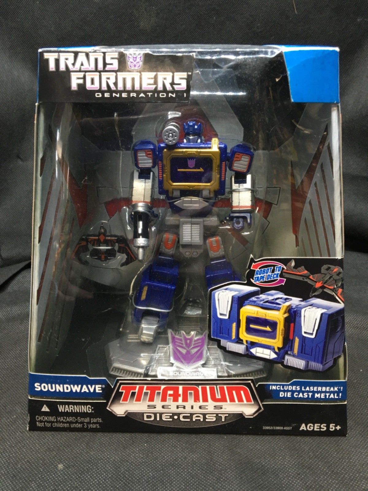 NIB Transformers Titanium Series Die-Cast SOUNDWAVE Action Figure [Hasbro 2006]