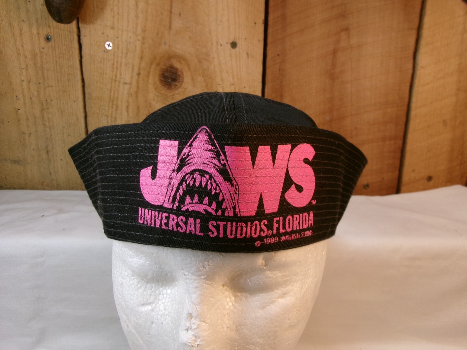 Vintage Universal Studios Florida Jaws the Ride Souvenir Sailor Hat