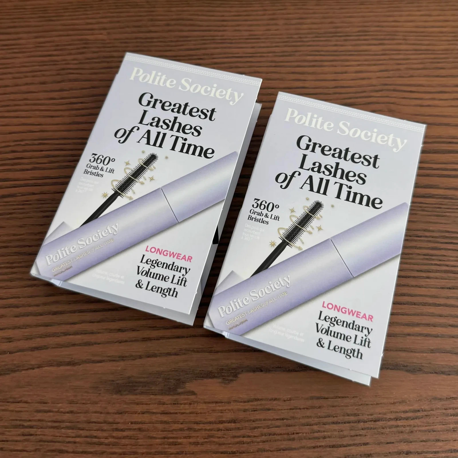 x2 Polite Society - Greatest Lashes of All Time Mascara, Sample Size