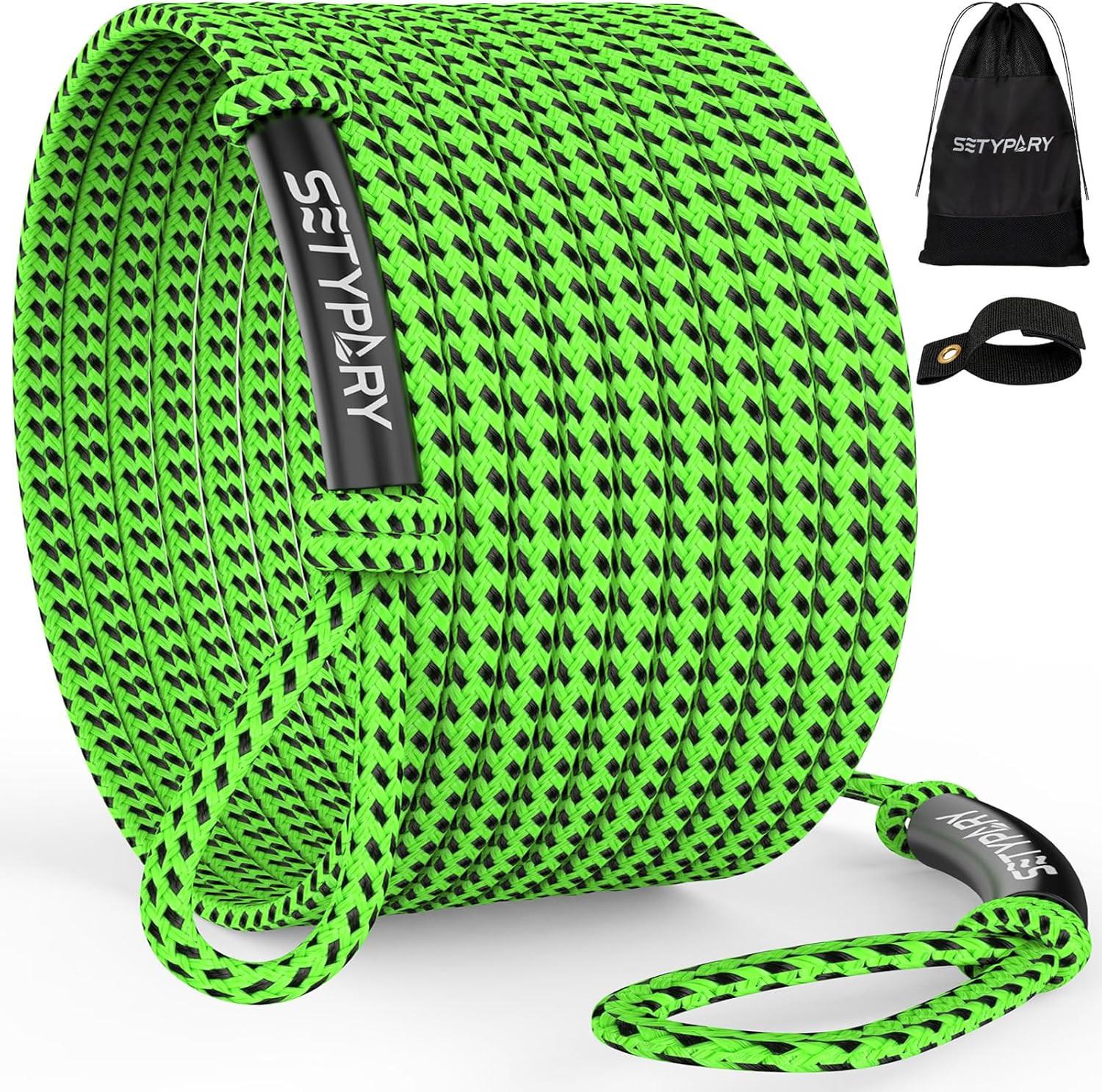 4-6K 60FT Boat Tow Rope for Tubing, Fits 1-4 Person Towable Tubes Boating