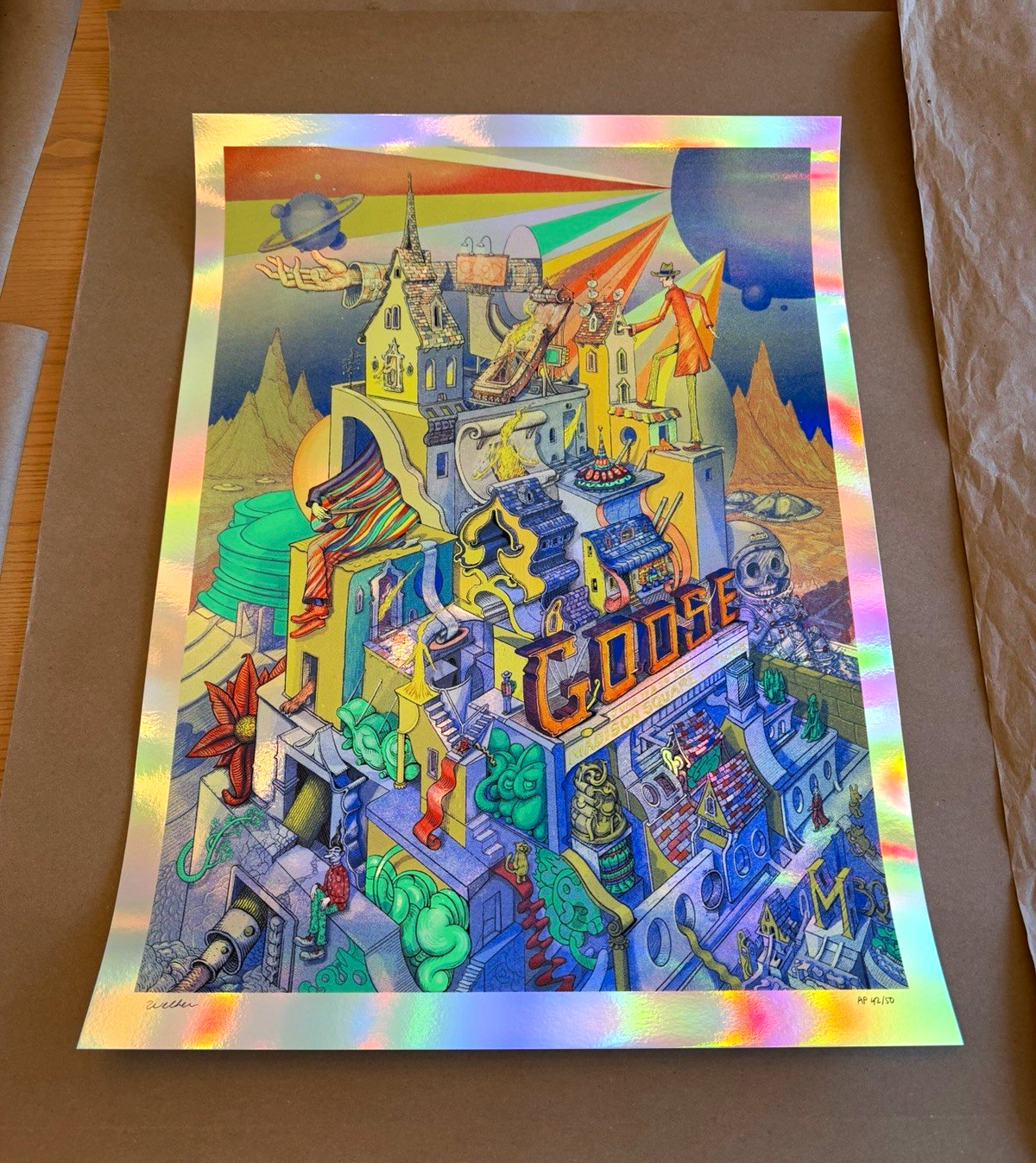 Goose - David Welker 2026 MSG “Dusk” Signed / Numbered AP Foil Variant Goose - David Welker 2026 MSG “Dusk” Signed / Numbered AP Foil Variant