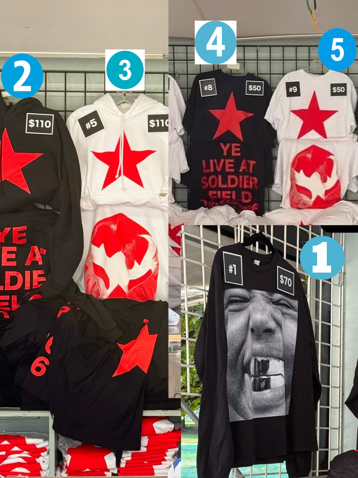 Ye Live At Chicago Field Concert Merch Sep 03 2026 Reprint