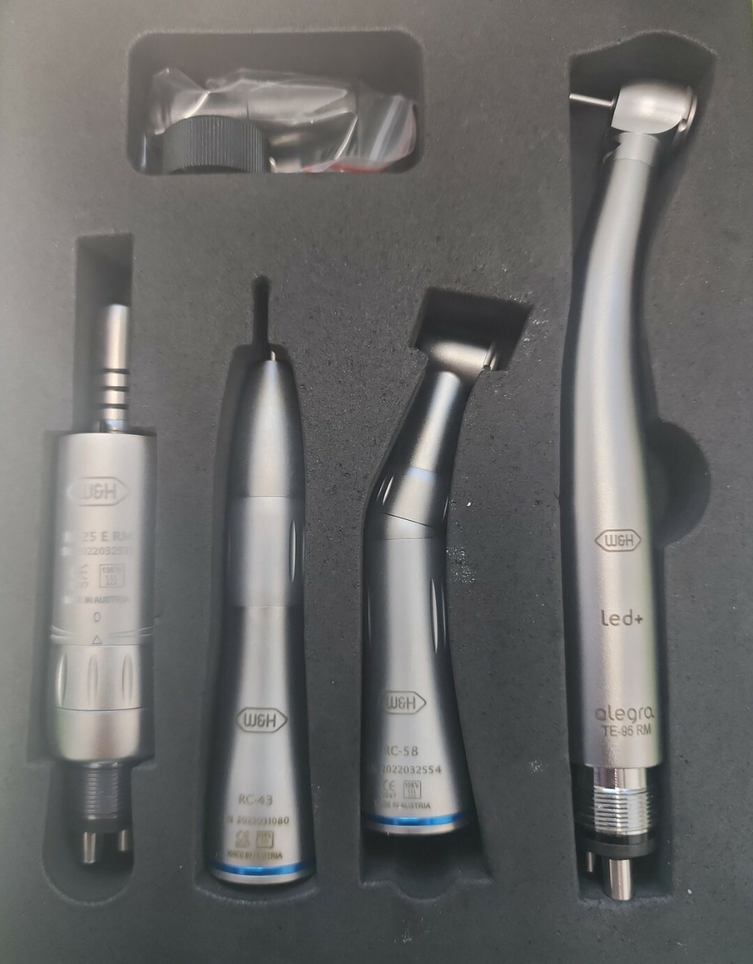 Adec Alegra W&H Push Button Dental High Slow Speed Handpiece Motor Set LED Adec Alegra W&H Push Button Dental High Slow Speed Handpiece Motor Set LED