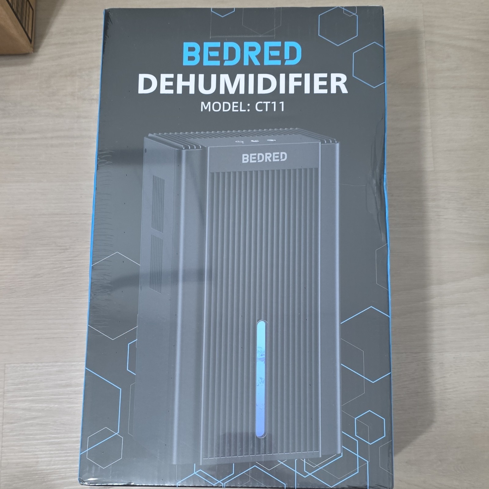 BEDRED CT11 Compact Dehumidifier 95oz Tank 34oz/Day 215 sq ft Auto Off Gray