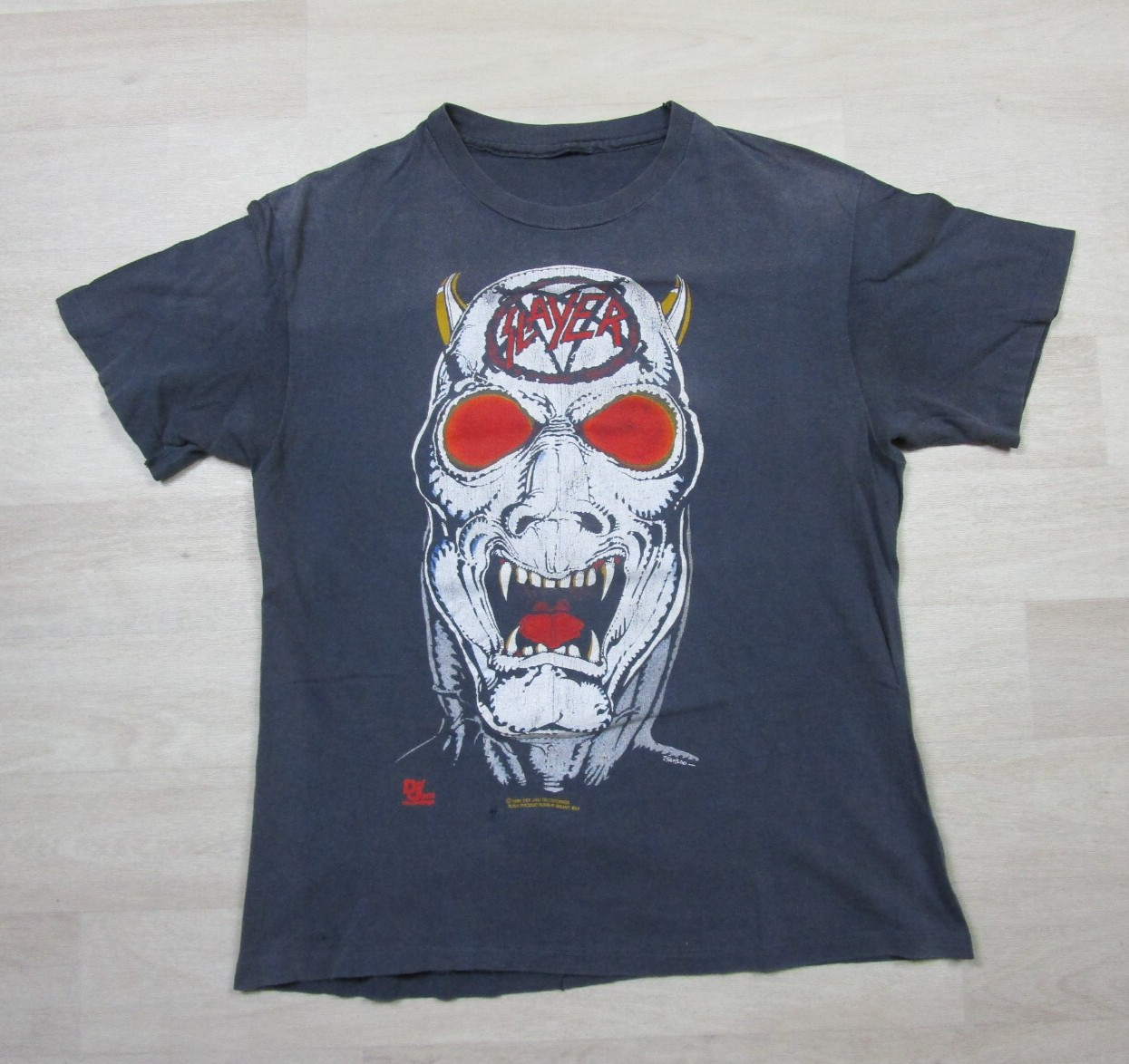 Vintage Slayer Reign in Blood 1986 Tour T-Shirt (L) Black Single Stitch Def Jam