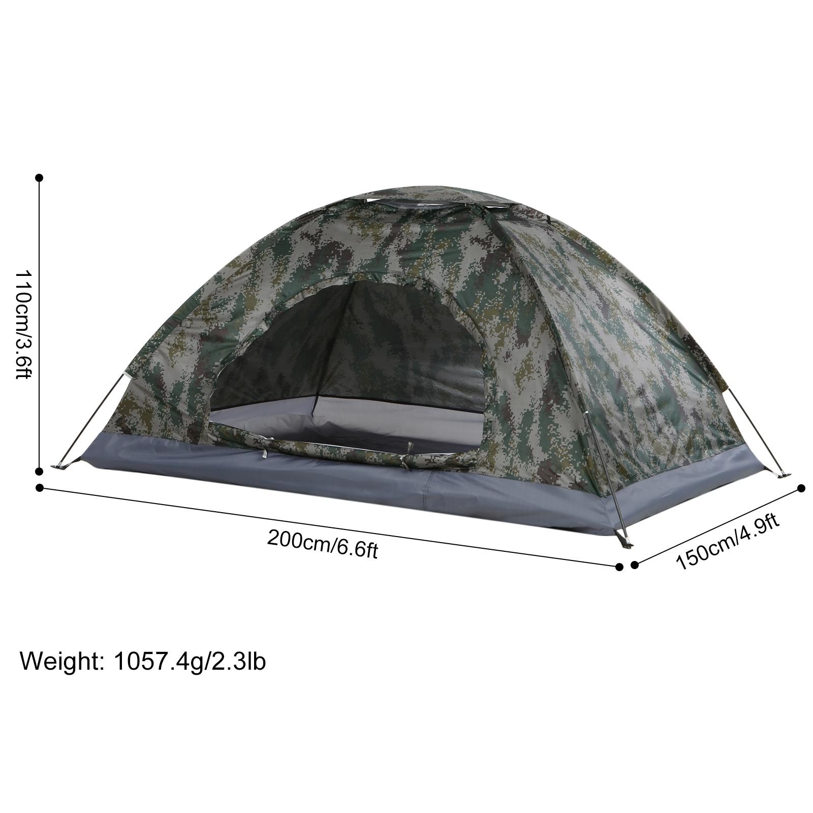Lightweight Camping Tent 1-2 Person Outdoor Hiking Travel Shelter