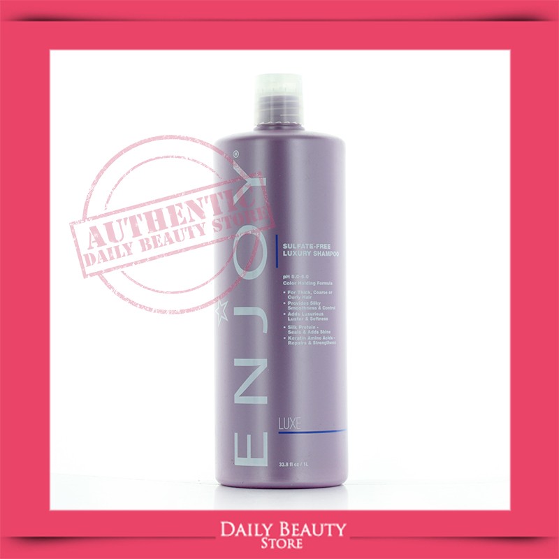 Enjoy Luxe Sulfate Free Luxury Shampoo 33oz NEW FASTSHIP