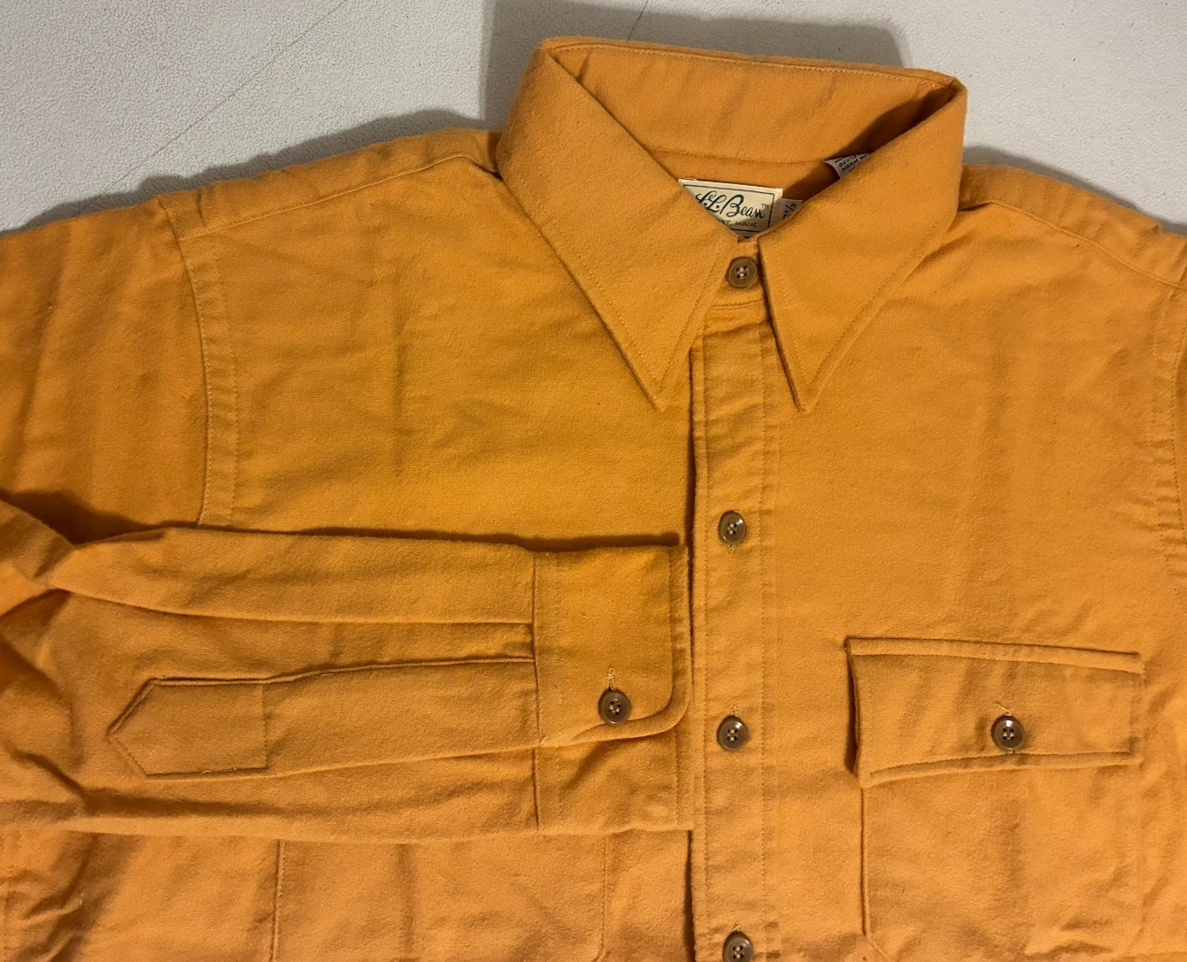 Vintage 1950\'s 1960\'s  LL Bean Chamois LS Shirt Men\'s 16 1/2  NEW OLD STOCK