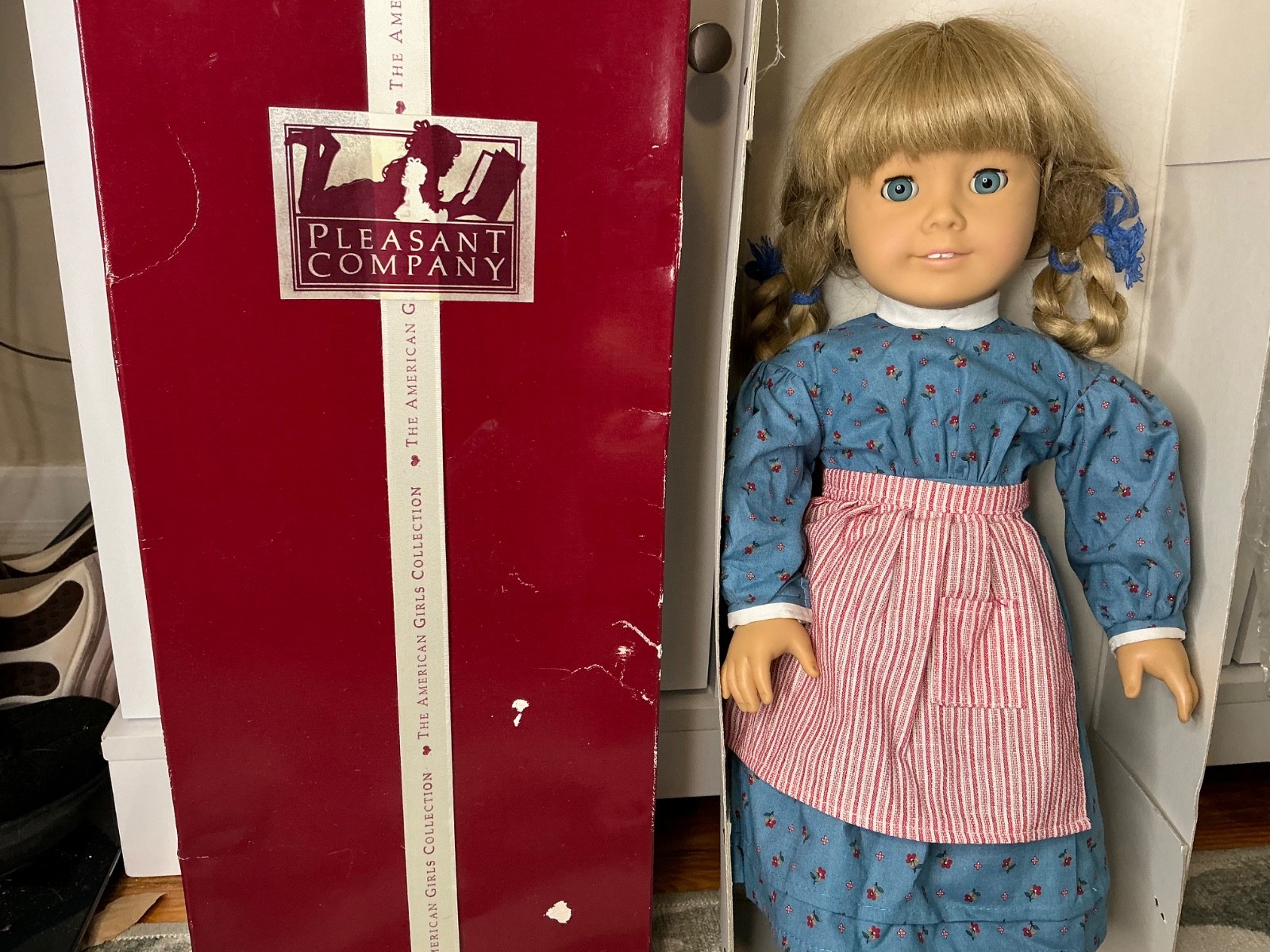 Pleasant Company Kirsten White Body  American Girl Doll w 1987 Big Tooth w/box