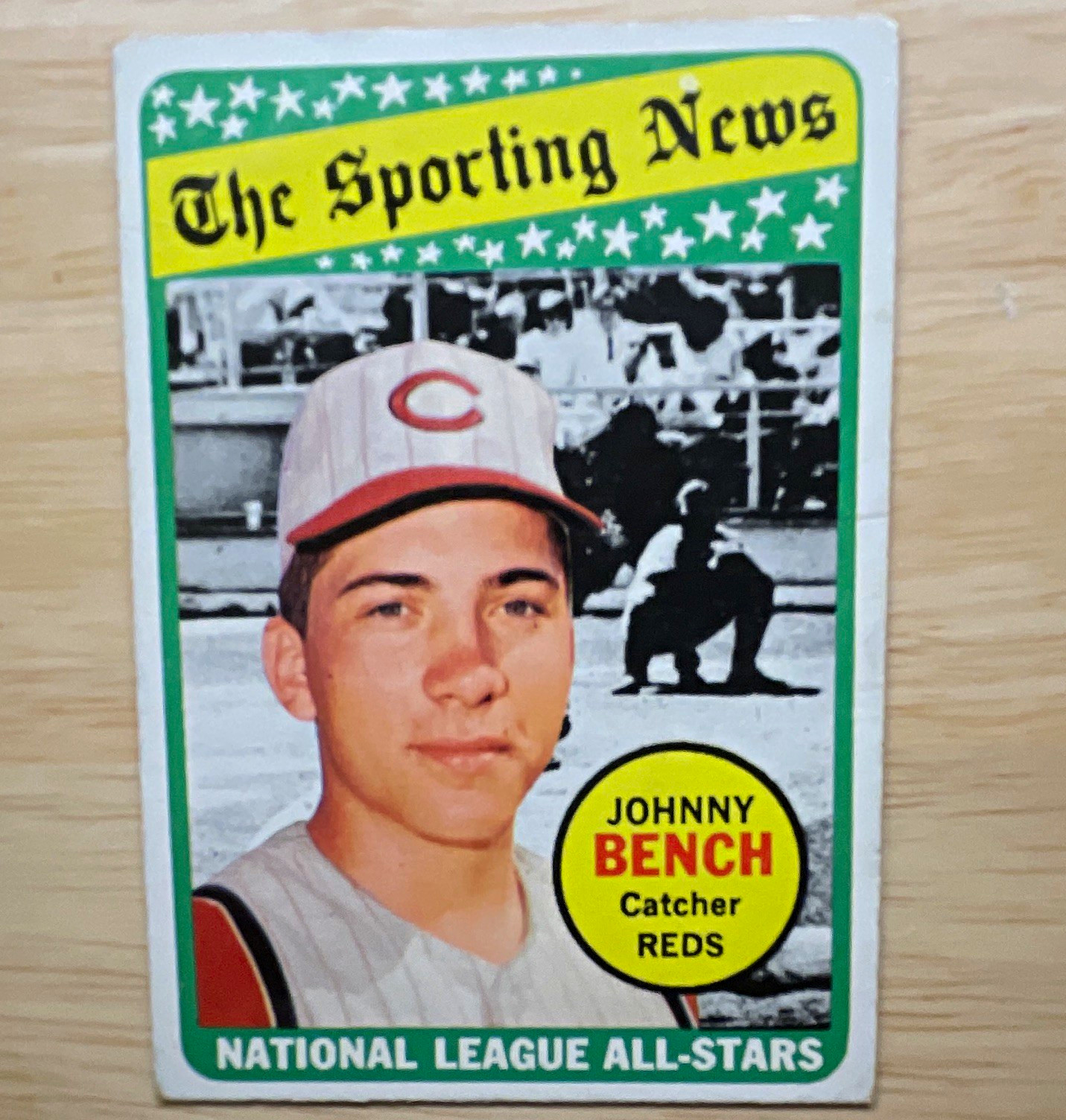 Topps 1969 The Sporting News All-Star Selection Johnny Bench Reds #430 Topps 1969 The Sporting News All-Star Selection Johnny Bench Reds #430