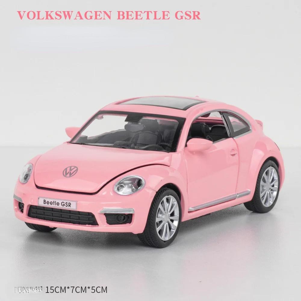1:32 Volkswagen Beetle Gsr Diecast Car Metal Model Toy Collection Gift A134