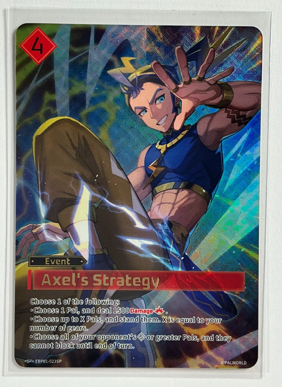 Axel\'s Strategy EBP01-023 SP Dawn of Palpagos Palworld TCG Card Official NM/M Axel\'s Strategy EBP01-023 SP Dawn of Palpagos Palworld TCG Card Official NM/M