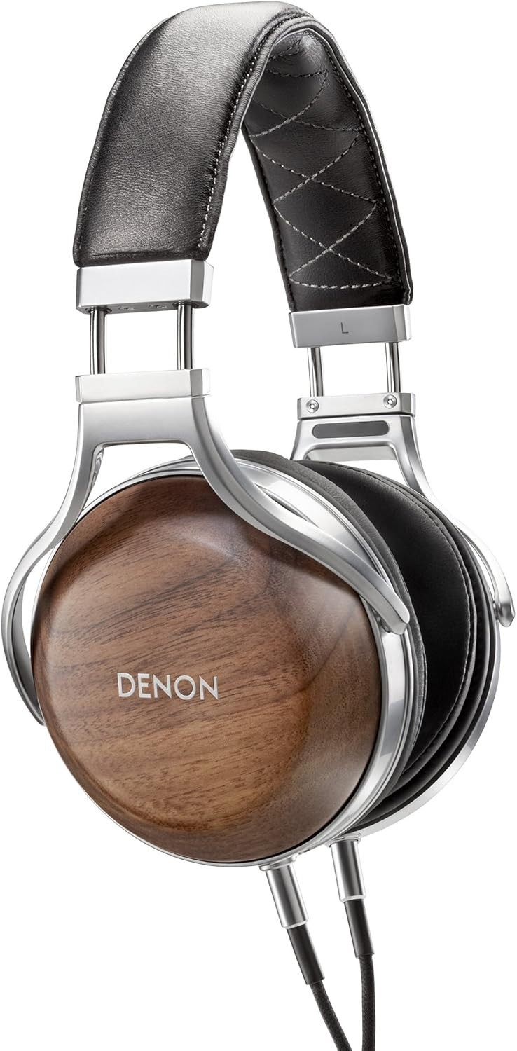 DENON AH-D7200 Over Ear Headphone High Resolution Walnut Wood Grain