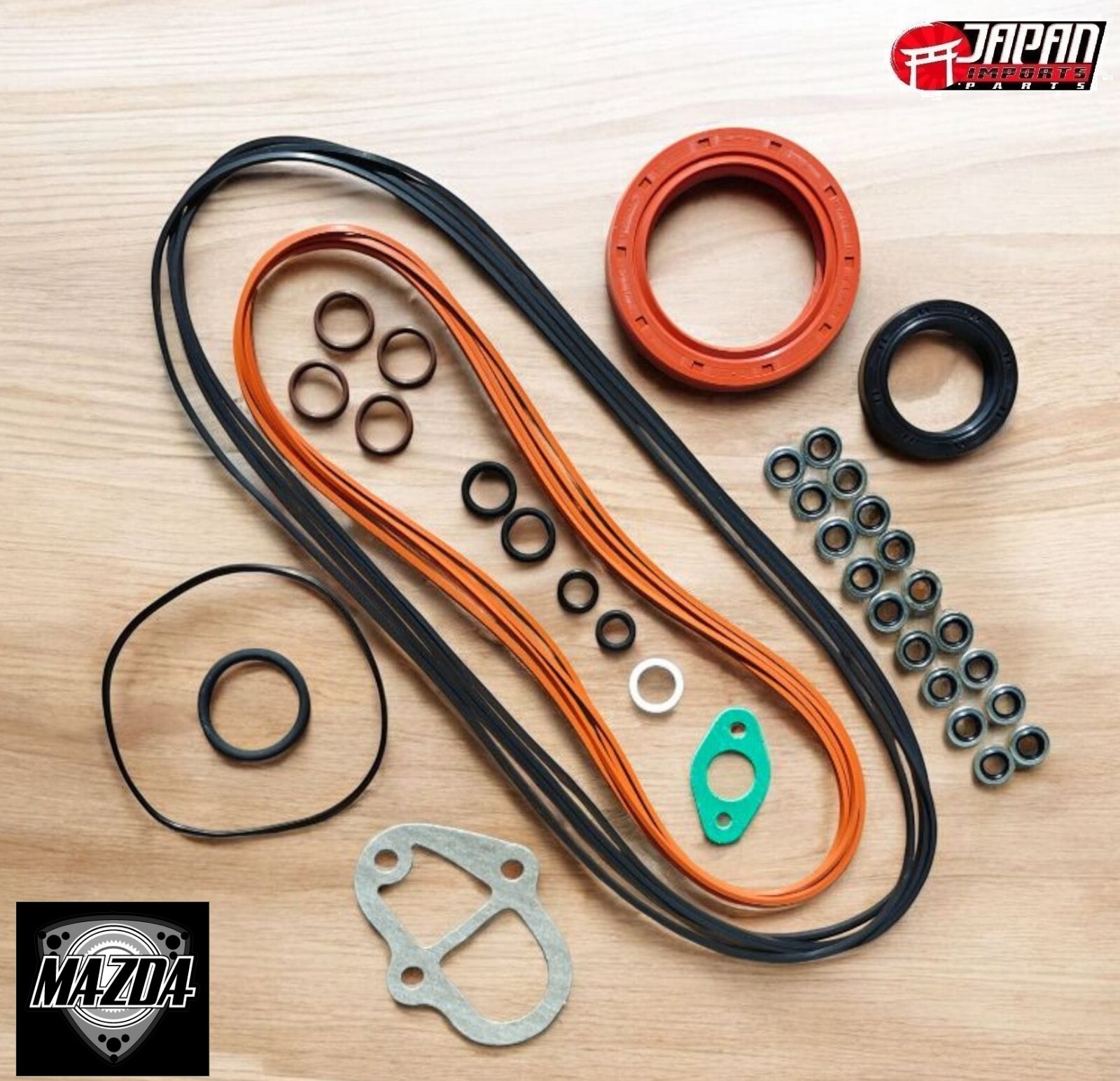 Mazda Rotary RX-7 13B 86-95 Orings Engine Rotary Front & Rear Main Seal Kit