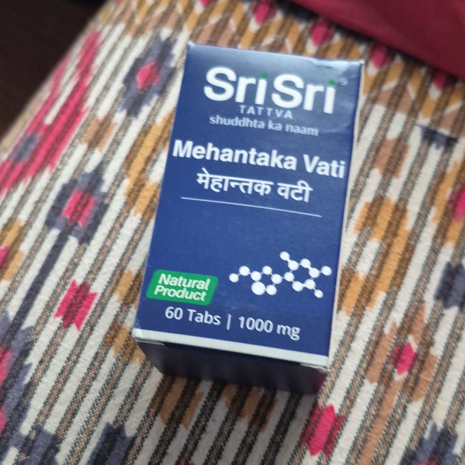 Sri Sri Tattva Mehantaka Vati Herbal Blend Tablets 1000 mg Natural 60 Count