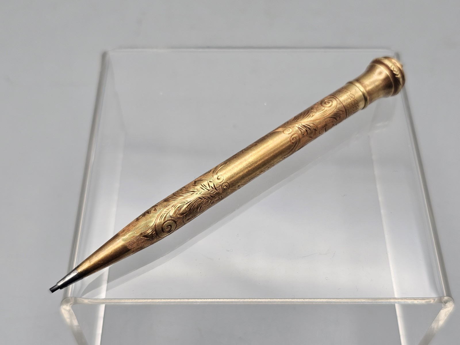 Antique Wahl Eversharp 99-GSW 18k Solid Green Gold Ring Top Mechanical Pencil