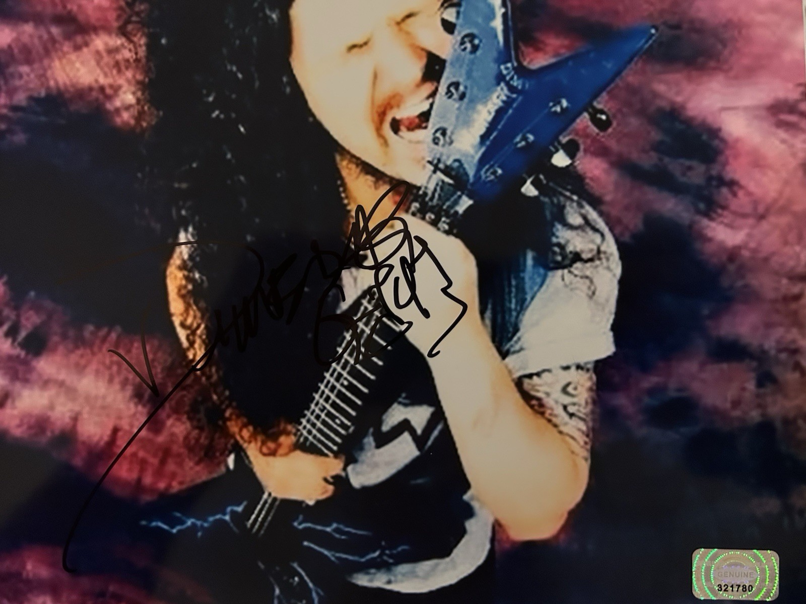 Dimebag Darrell 8x10 Autographed Photo With COA Dimebag Darrell 8x10 Autographed Photo With COA