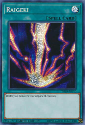 *** RAIGEKI *** PRISMATIC SECRET RARE TN19-EN010 MINT CONDITION 2019 YUGIOH 