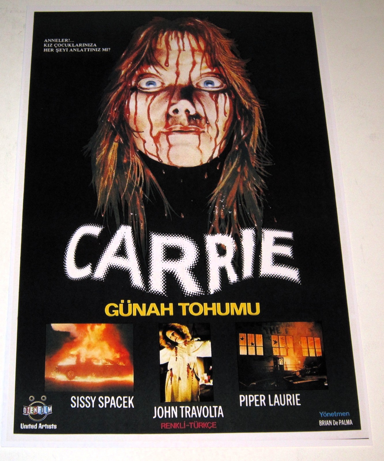 Carrie (Brian DePalma) Turkish RARE \'76 Horror Film Poster 19\