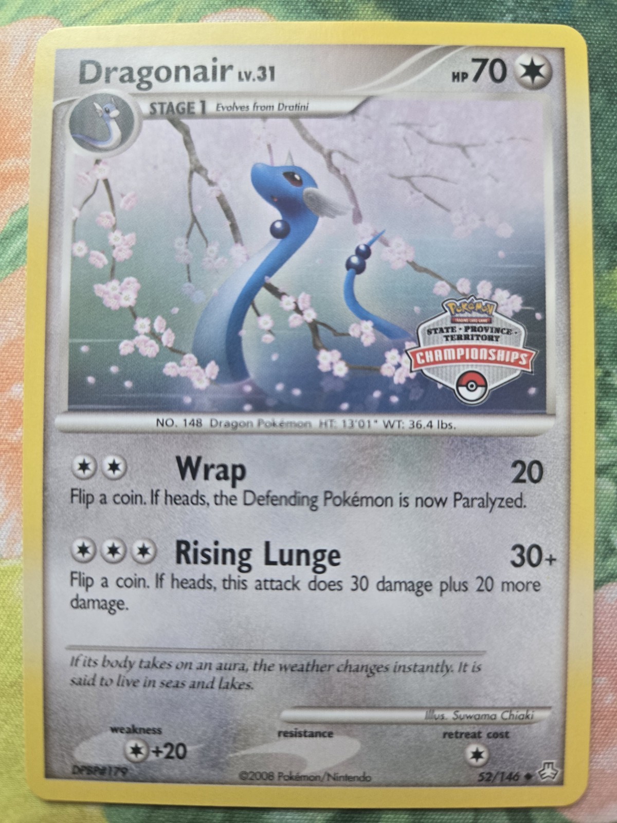 Dragonair - 2009 State Championships Promo (52/146) Uncommon Pokemon Card LP