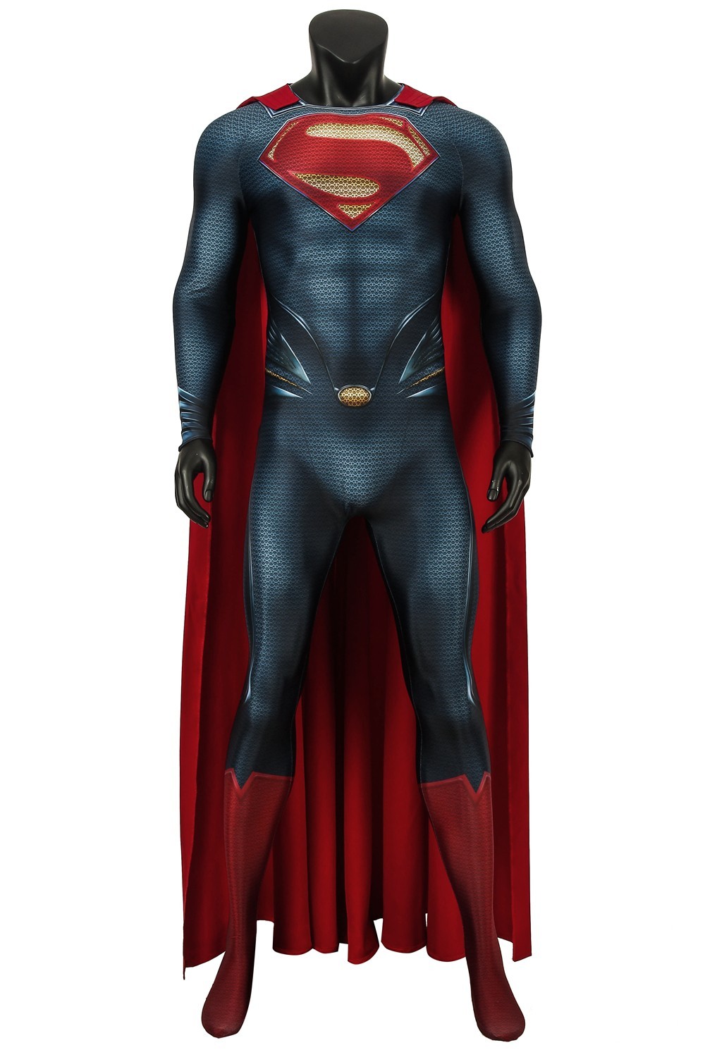 Man of Steel Superman Clark Cosplay Costume Bodysuit Tight Jumpsuit + Cloak Man of Steel Superman Clark Cosplay Costume Bodysuit Tight Jumpsuit + Cloak
