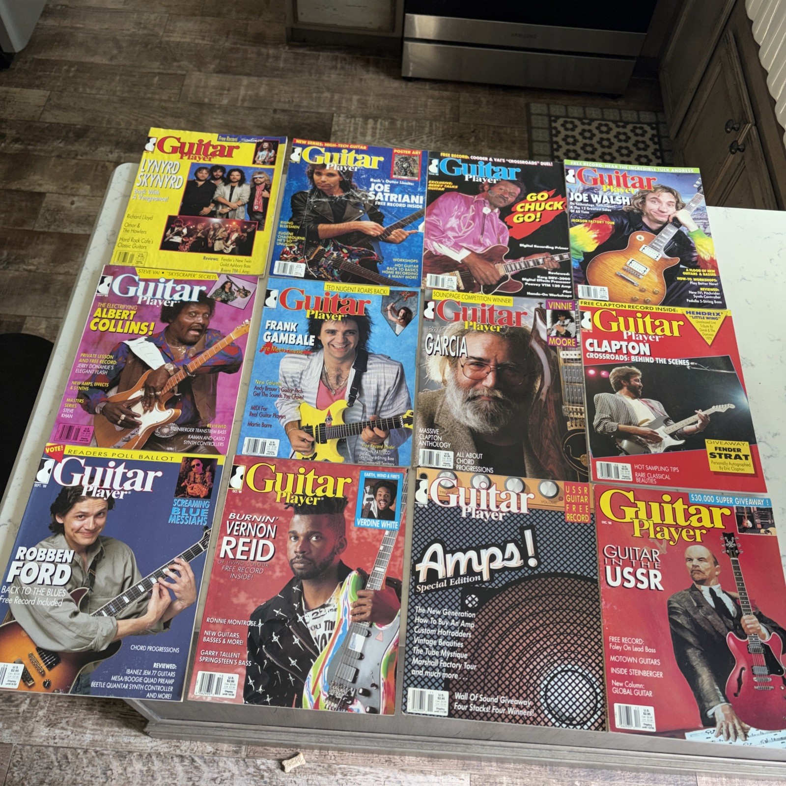 GUITAR PLAYER MAGAZINE 1988 Complete Year 12 issues 