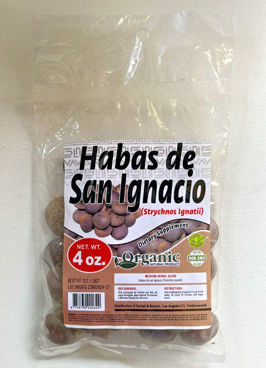 Habas de San Ignacio  4oz - Organic Mexican Herbal Tea/ Té Natural de Hierbas