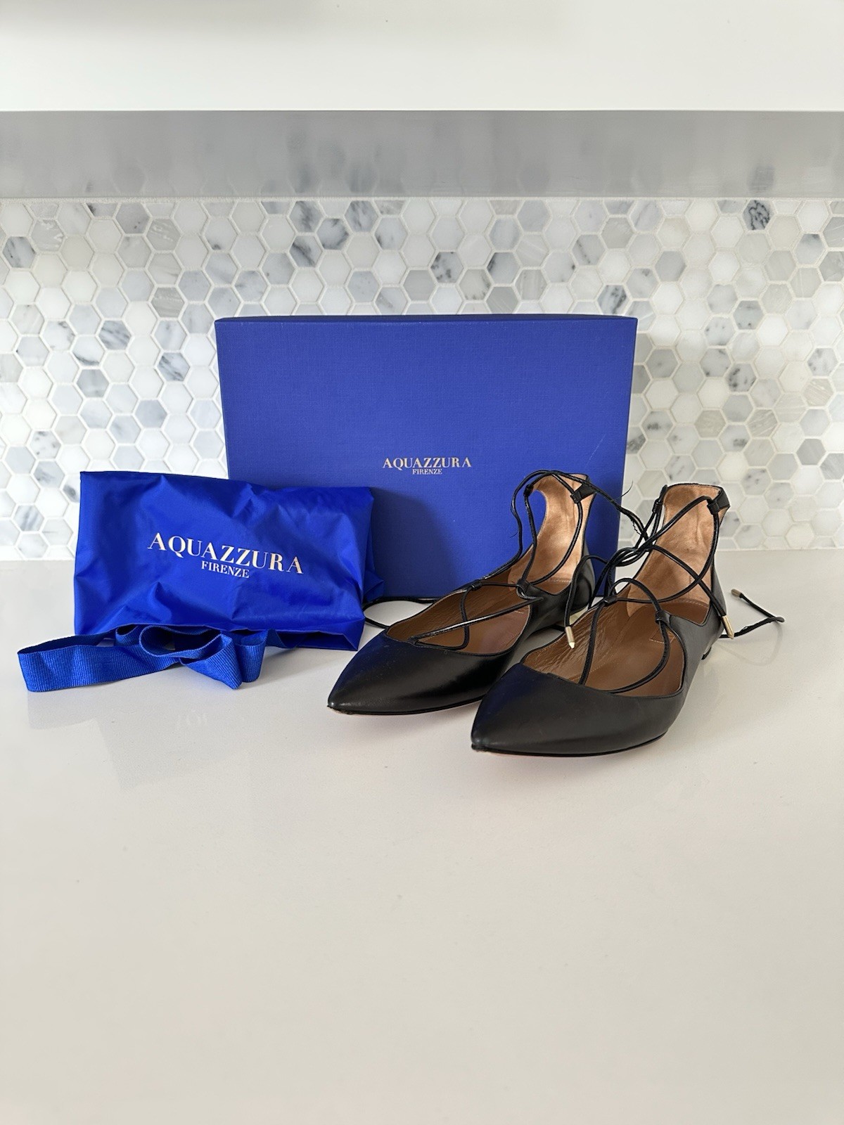 Aquazzura Firenze Christy Flat - Size EU 39 - Pre Owned Aquazzura Firenze Christy Flat - Size EU 39 - Pre Owned