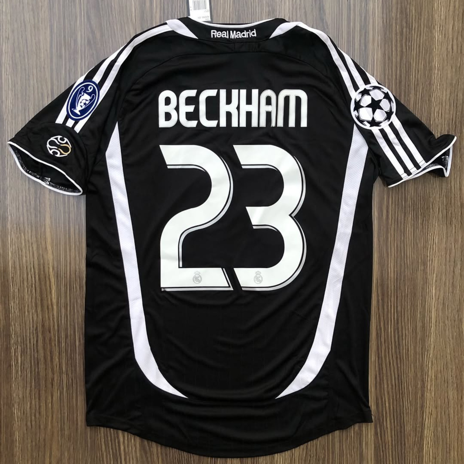 David Beckham #23 Real Madrid 2005-2006 Black Retro Jersey