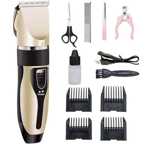 Professional Pet Clippers Dog Cat Animal Kit For Hair Grooming Cordless Trimmer
