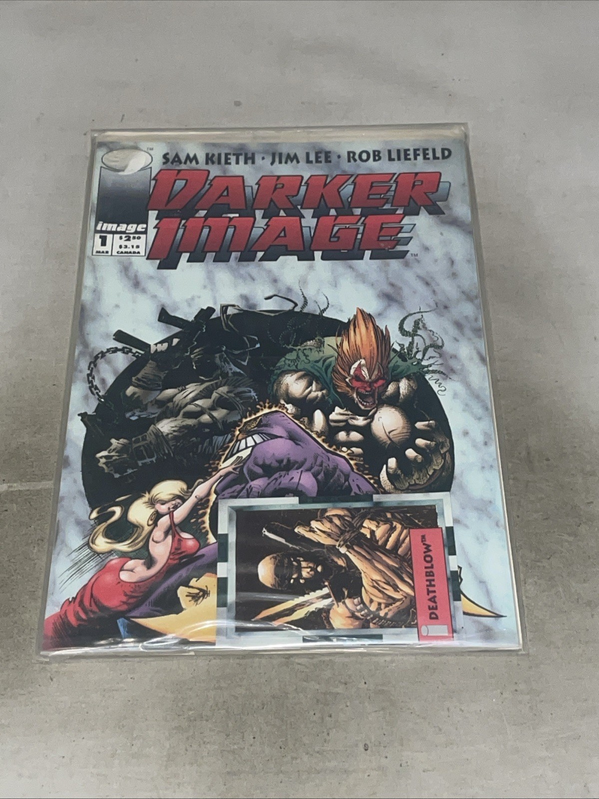 DARKER IMAGE #1, MAR 1993 ~ SEALED w/BONUS CARD / KIETH/ LEE/ LIEFIELD/ IMAGE