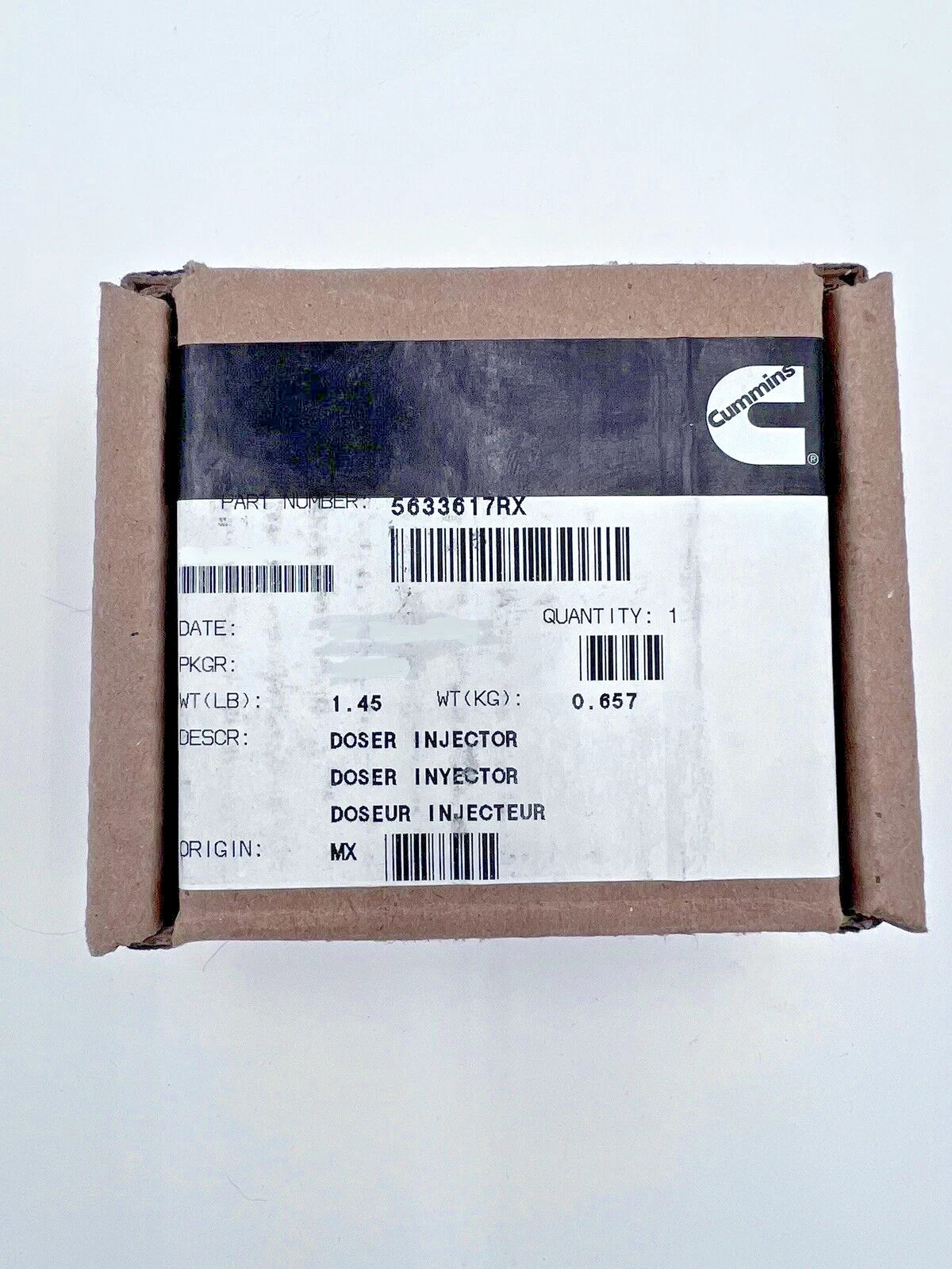 NEW SEALED OEM Cummins Doser Injector kit for ISX15 5633617RX NEW SEALED OEM Cummins Doser Injector kit for ISX15 5633617RX