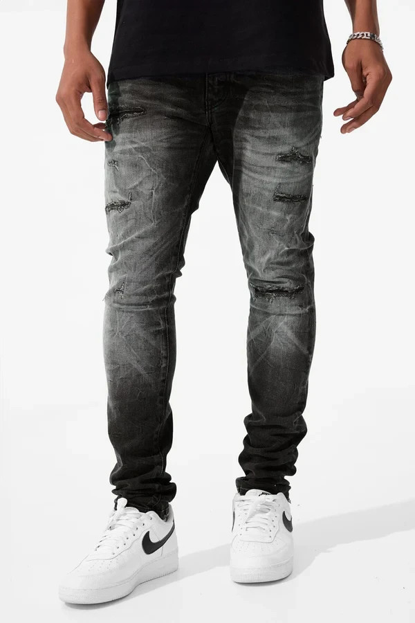 Jordan Craig Jeans Men\'s Slim Fit Amplitude Denim Sean Collection Nature Black