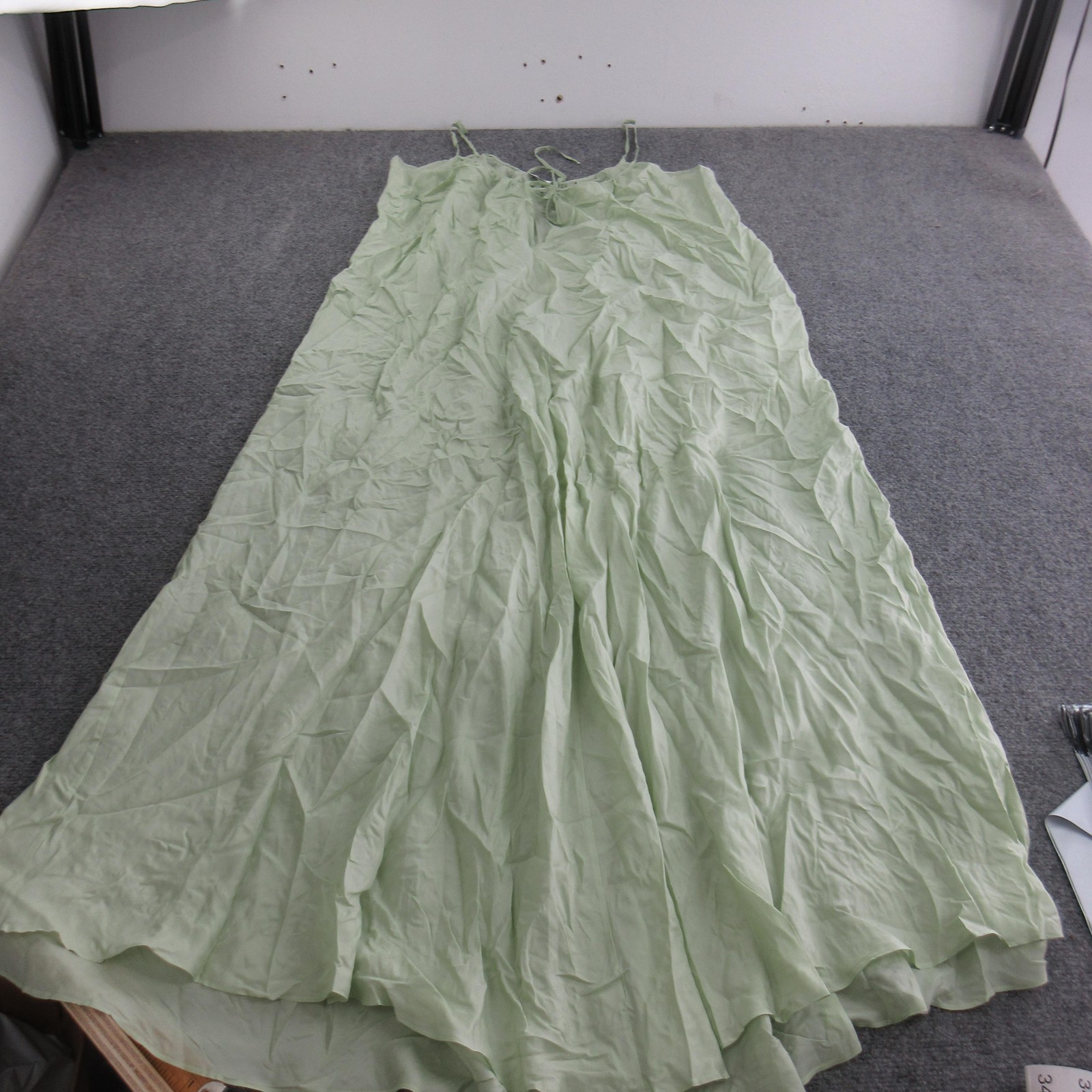 Pour Les Femmes Gown Womens Small Green Sleeveless V Neck Maxi Chemise Lounge