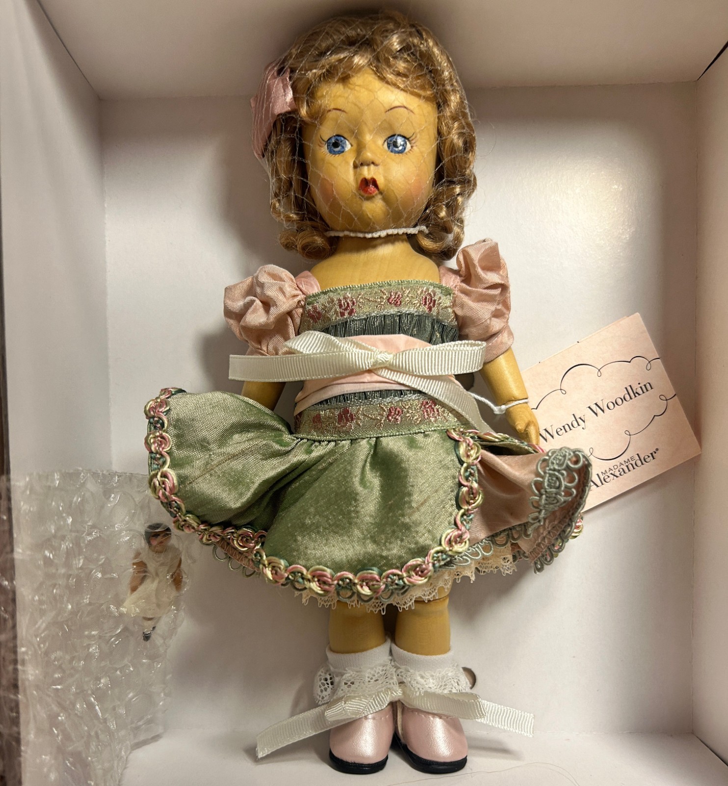 Madame Alexander Wendy Woodkin 8” Wood Doll 37910 LE 165/750 NIB COA 2004