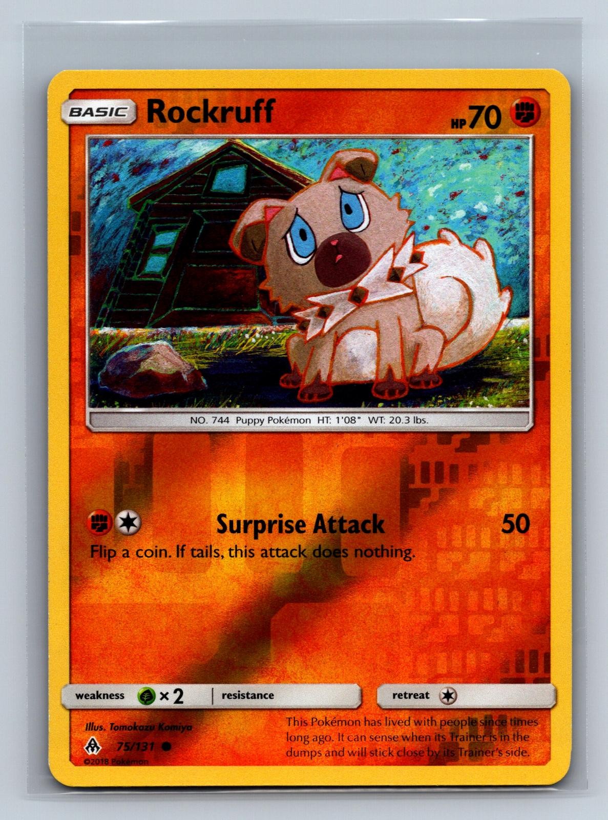 Rockruff 75/131 Common Forbidden Light Pokemon Reverse Holo NM/M 816d-49
