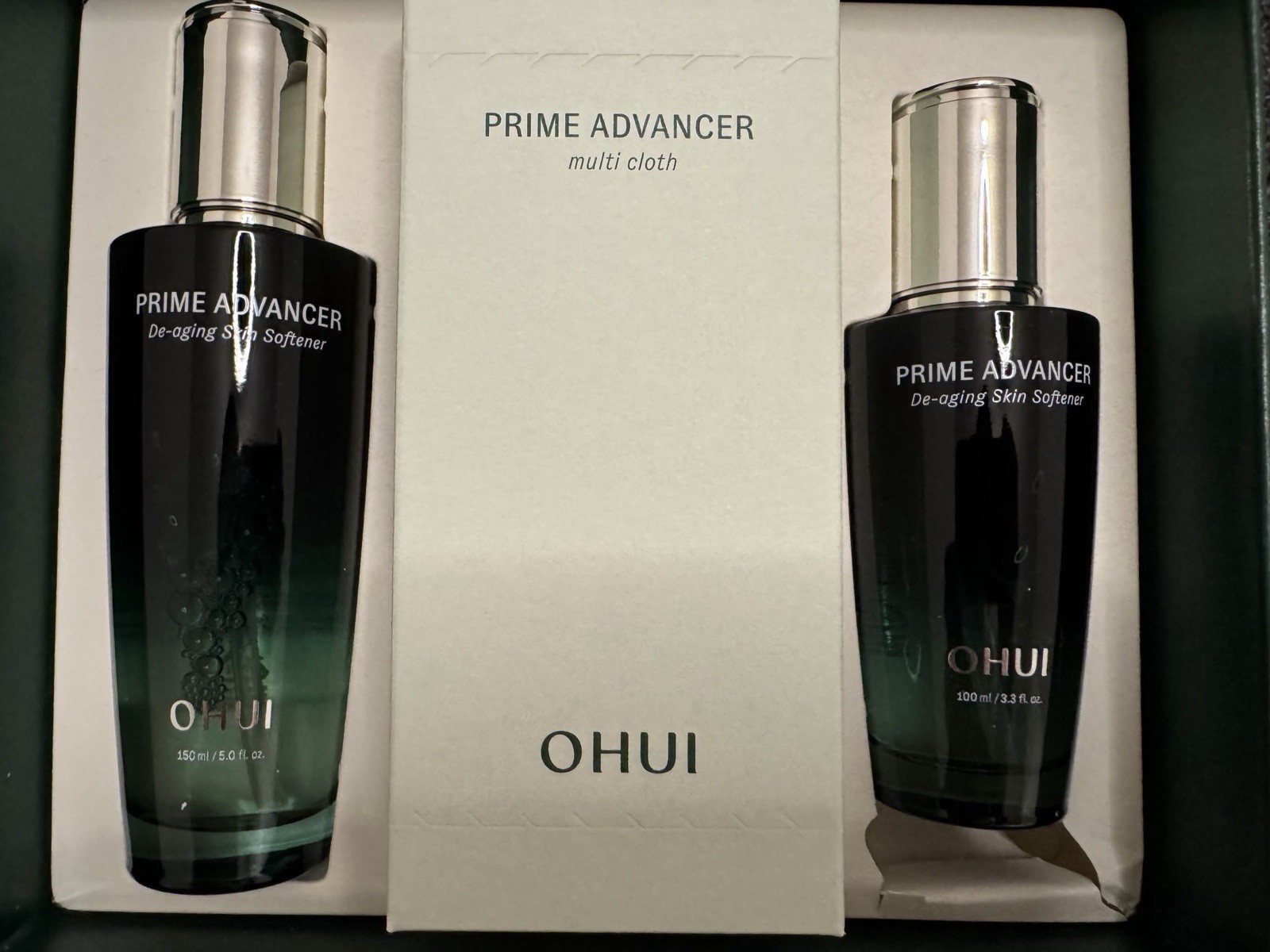 OHUI Prime Advancer De-Aging Set – Skin Softener 150ml + Emulsion 130ml Firming