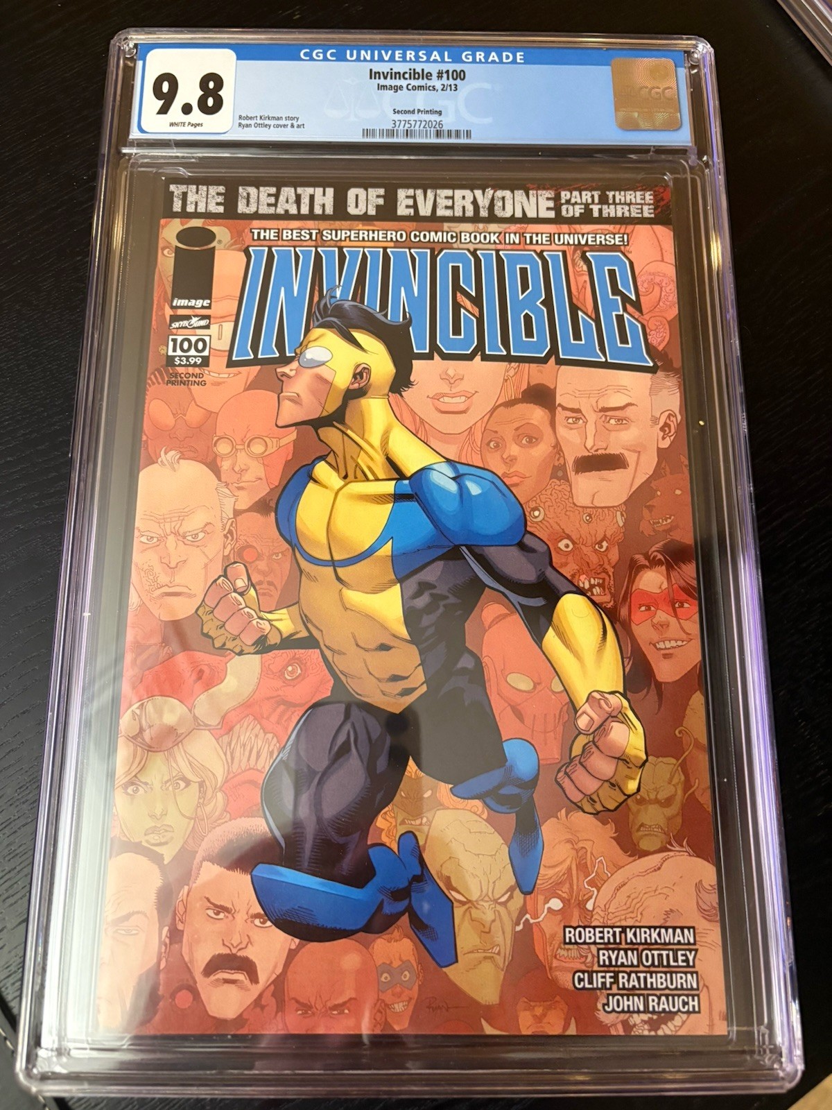 Invincible #100 2nd print CGC 9.8