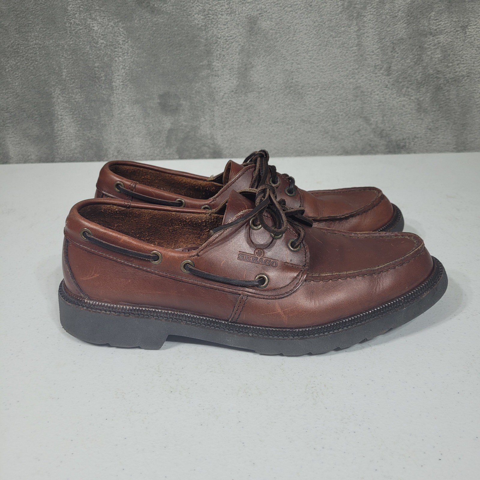 Sebago Lite Boat Shoes Mens 10.5 Brown Lites Deck Camp Shoes Leather USA Made Sebago Lite Boat Shoes Mens 10.5 Brown Lites Deck Camp Shoes Leather USA Made