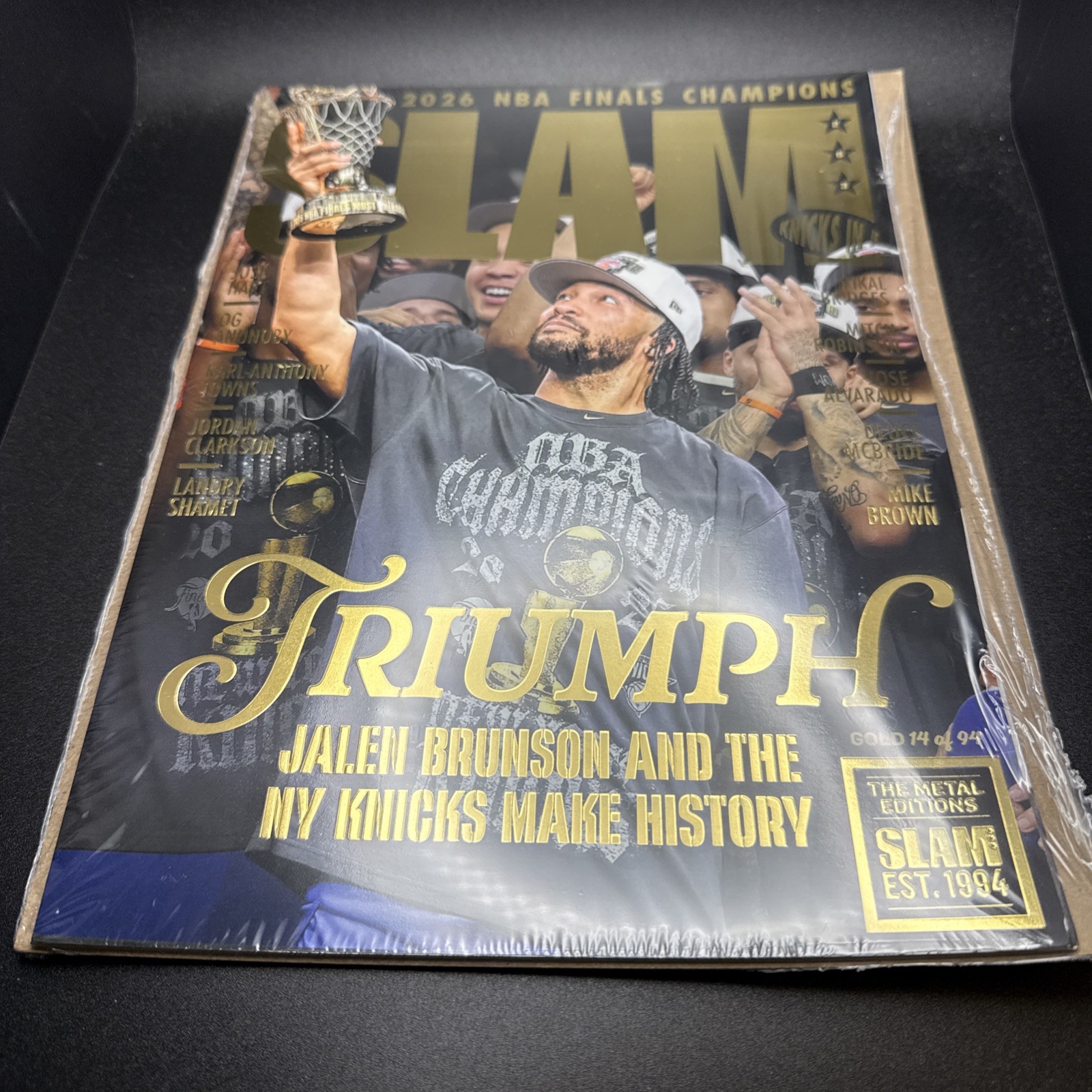GOLD METAL: SLAM 263: New York Knicks Champions Magazine (#d/94) IN HAND GOLD METAL: SLAM 263: New York Knicks Champions Magazine (#d/94) IN HAND