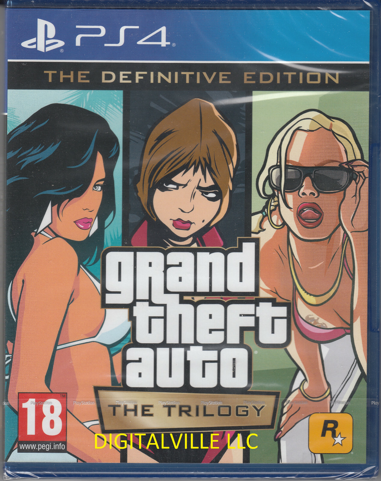 Grand Theft Auto Trilogy PS4 Definitive GTA Open box in mint condition