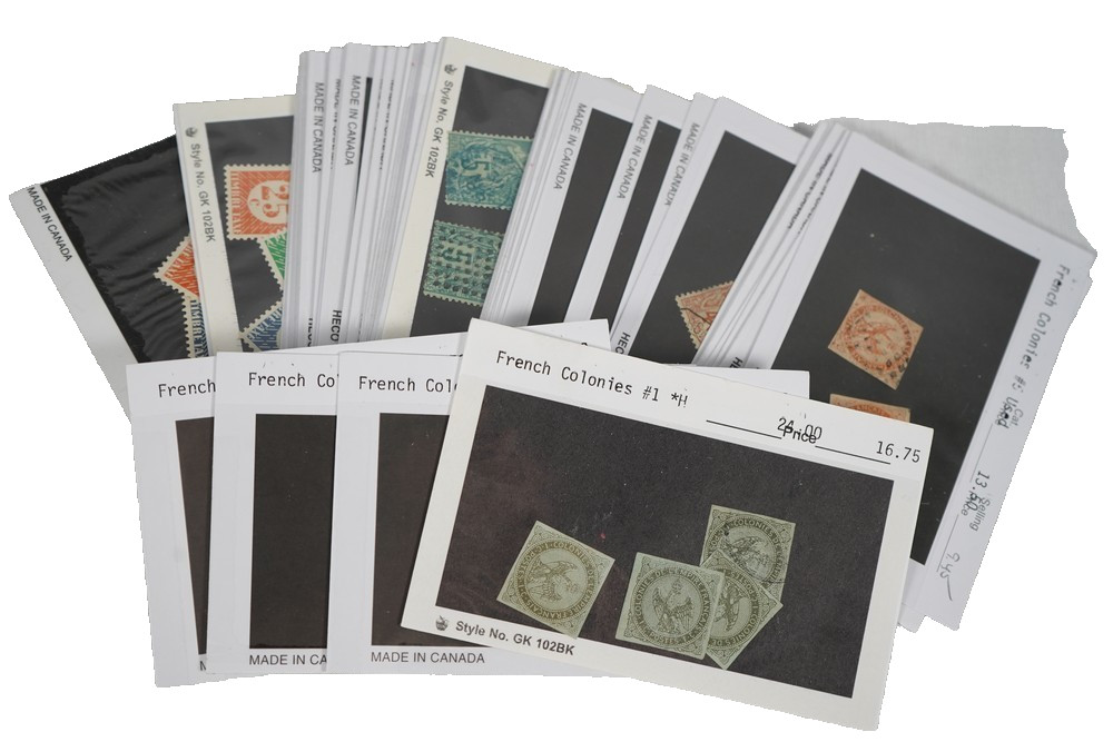 FRENCH COLONIES COLLECTION OF 70 STAMPS SCOTT #1 / #56 MINT & USED