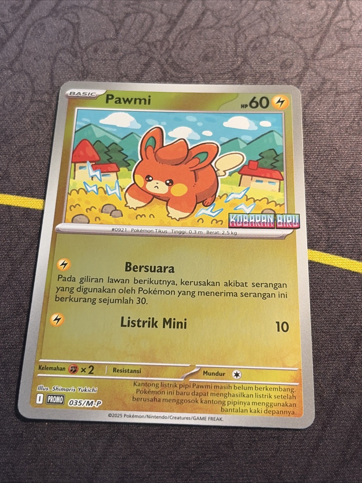 Special Pokemon TCG Indonesia Pawmi Promo Phantasmal Flames 035/M-P LOW POP