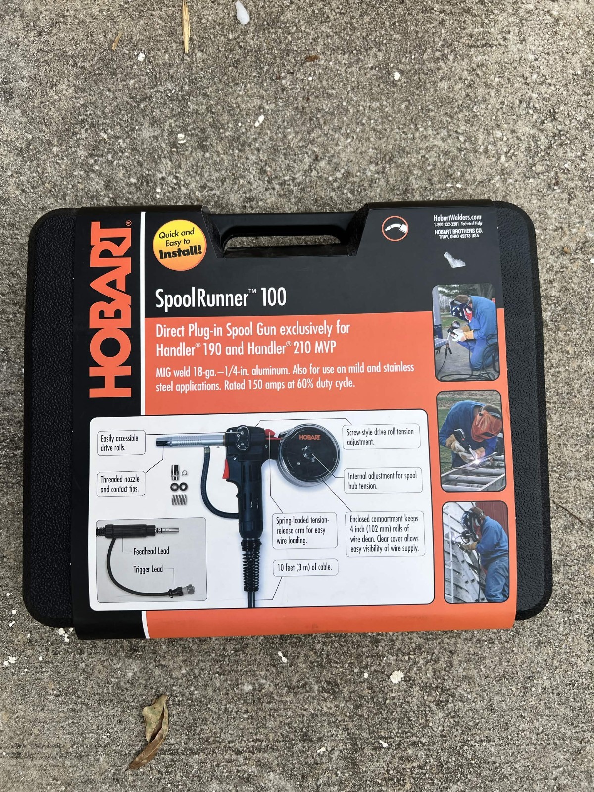 Hobart SpoolRunner 100 Spool Gun 300796 for Handler 190, 210, Multi-Handler 200 Hobart SpoolRunner 100 Spool Gun 300796 for Handler 190, 210, Multi-Handler 200