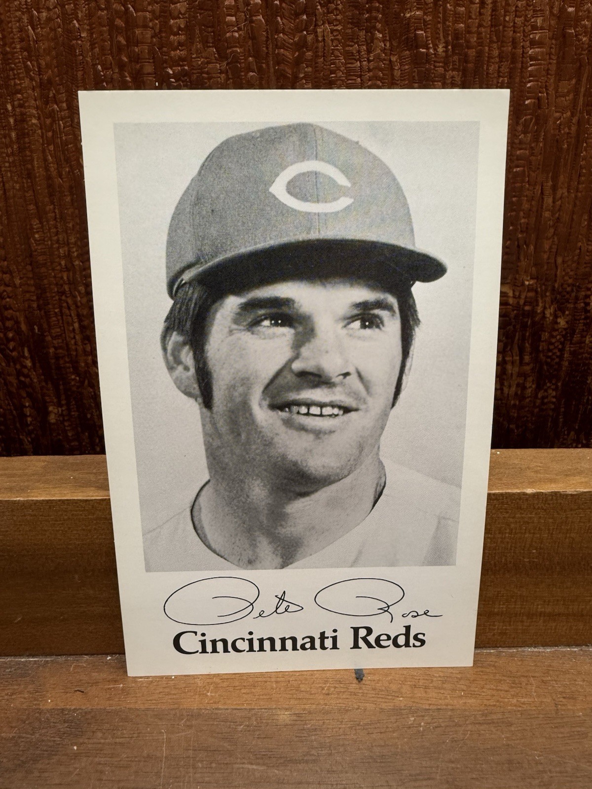 1971 Pete Rose Cincinnati Reds Team Issue Postcard
