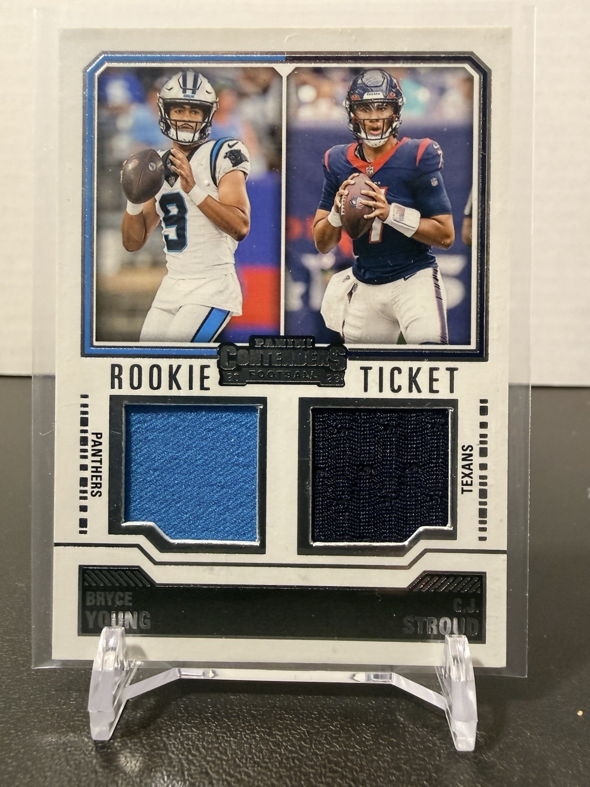 🏈📈2023 Panini Contenders - Rookie Ticket Dual Patch C.J. Stroud, Bryce Young