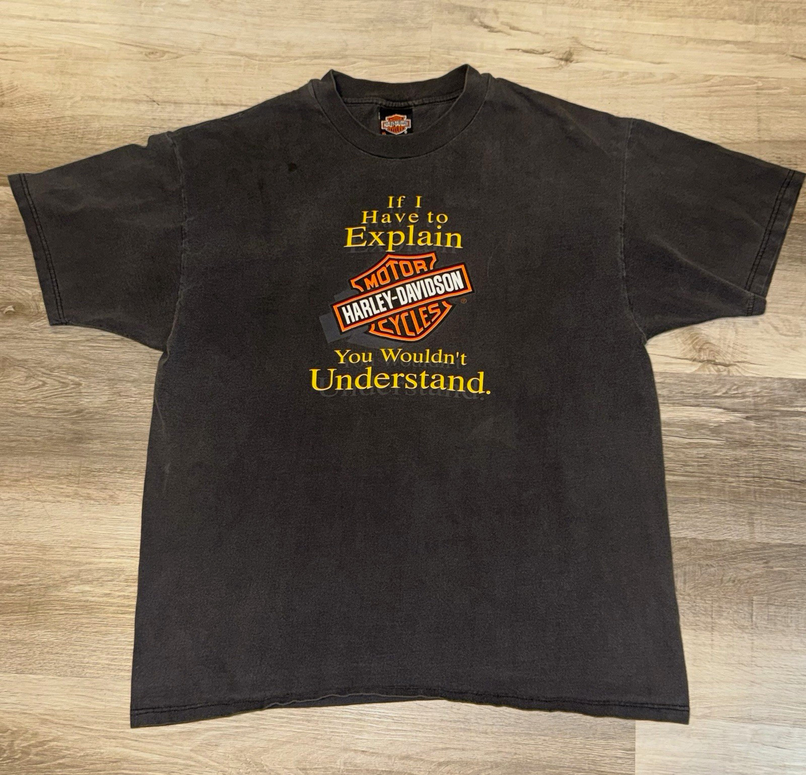 VTG 90s Harley Davidson XL You Wouldn\'t Understand Downtown Seattle WA Tee Shirt