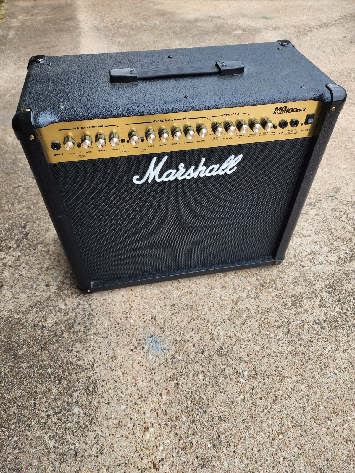 Guitar Combo Amplifier Marshall MG100 DFX Original Footswitch Excellent Cond