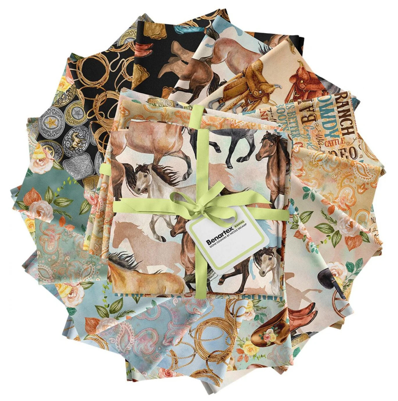 Benartex - Gone Country Fat Quarter Bundle by Nicole DeCamp 15 pcs Benartex - Gone Country Fat Quarter Bundle by Nicole DeCamp 15 pcs