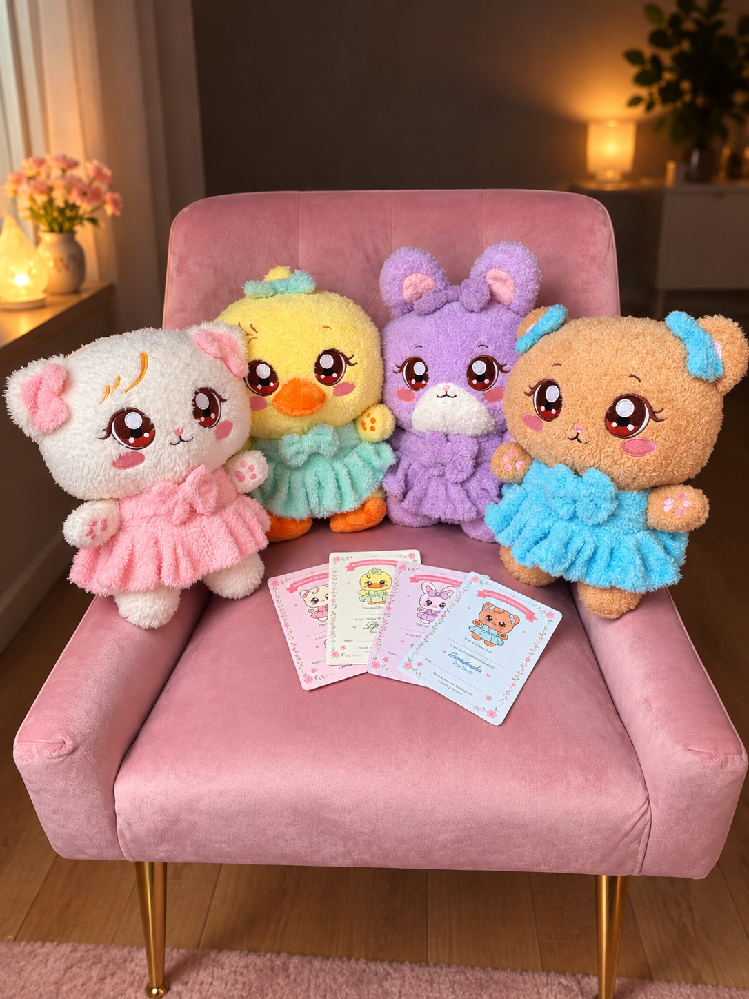 Blackpink Character Plush Dolls 30cm - SET OF 4 (Gomdeuki, Ppeu, Rosie, Sooya)